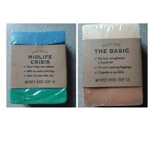 2 New Bars of Whiskey River Soap Co. Kumquat Tree & Pumpkin Spice